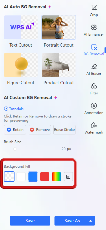 Pridanie nového pozadia