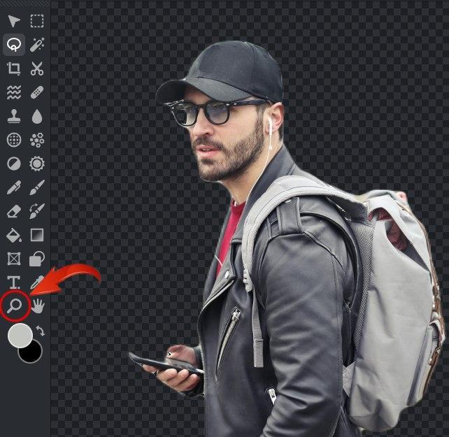 Priblížiť obrázok na Pixlr