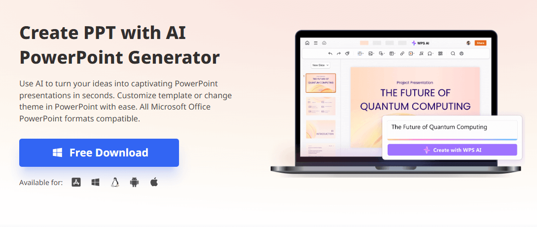 WPS AI PDF and Slides