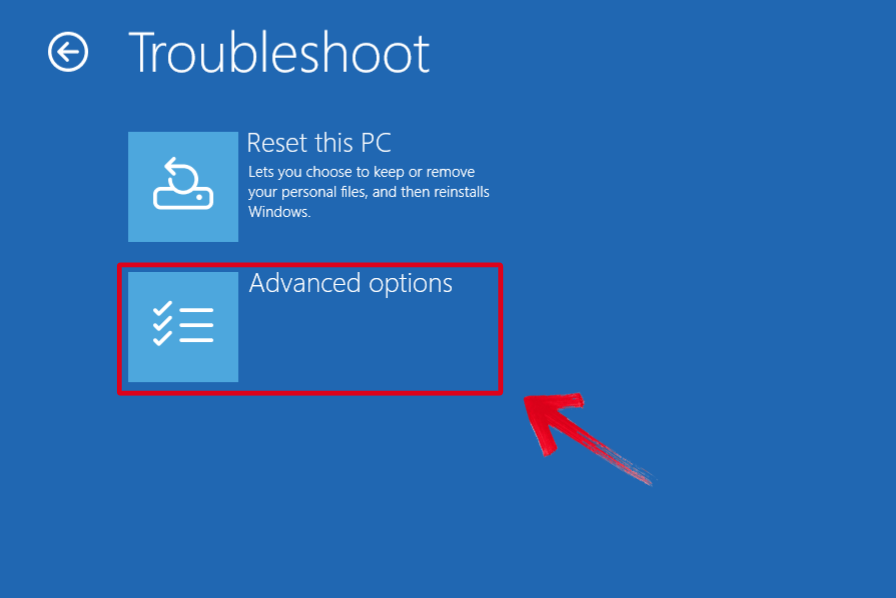 Troubleshooting Options