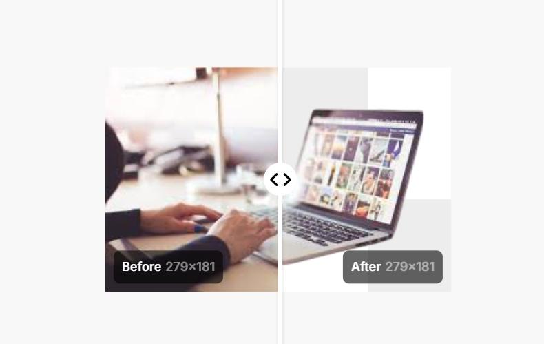 Before after comparison