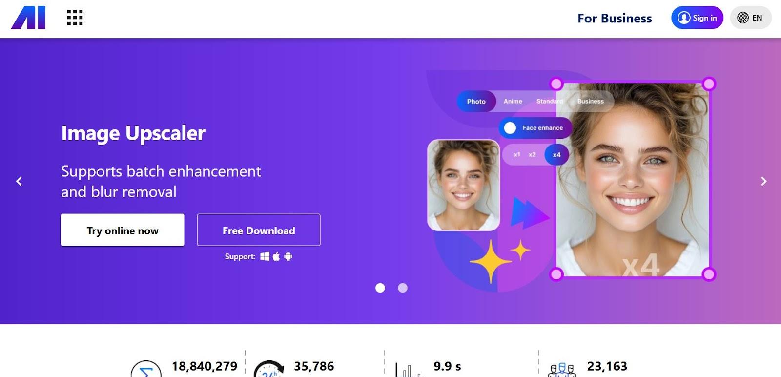 Nero AI Homepage