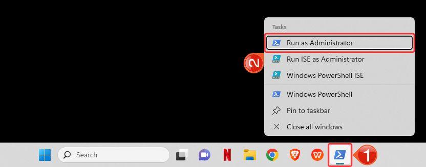  Run as administrator