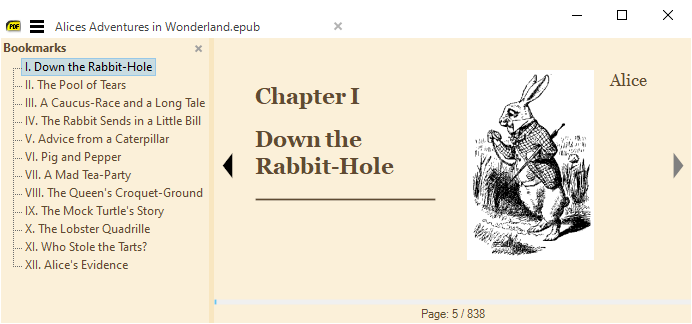 Sumatra PDF epub reader for Windows