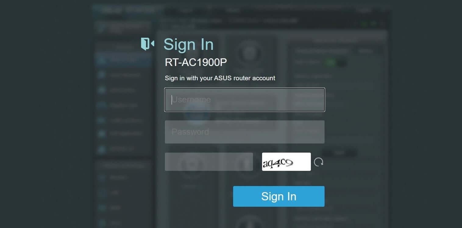 How to access Asus router admin page