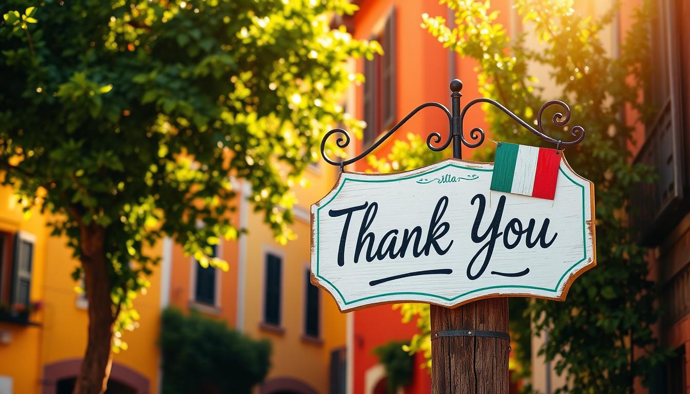  how to say thank you in italian