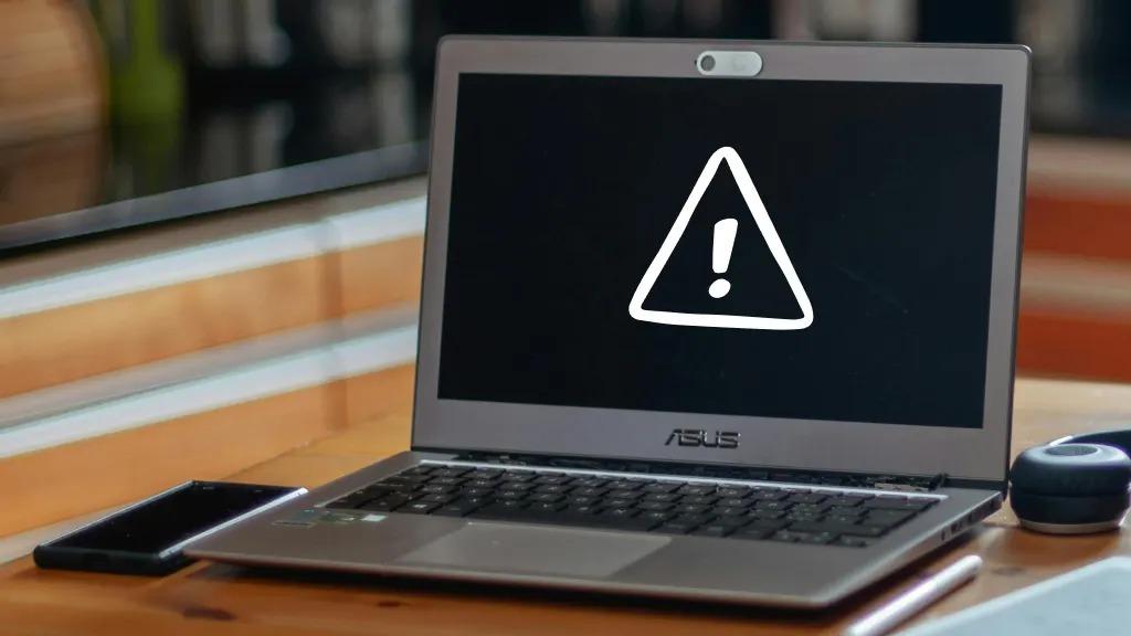 Warning Sign on ASUS Laptop