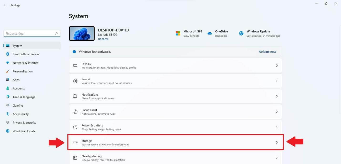 системні параметри Windows
