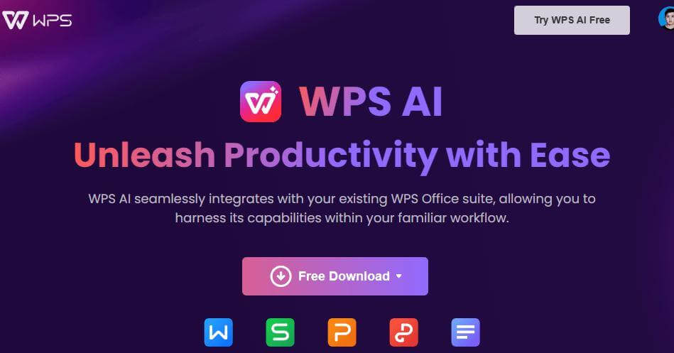  Image of WPS AI page