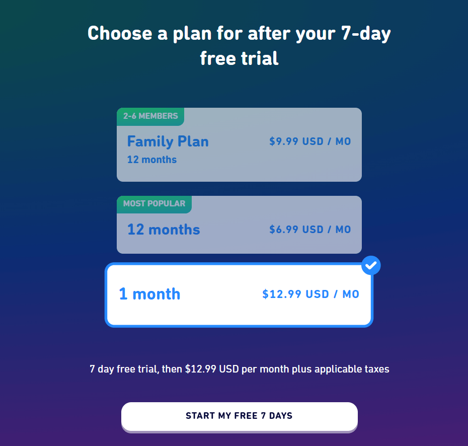 Duolingo Super subscription plan