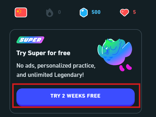 Duolingo Super