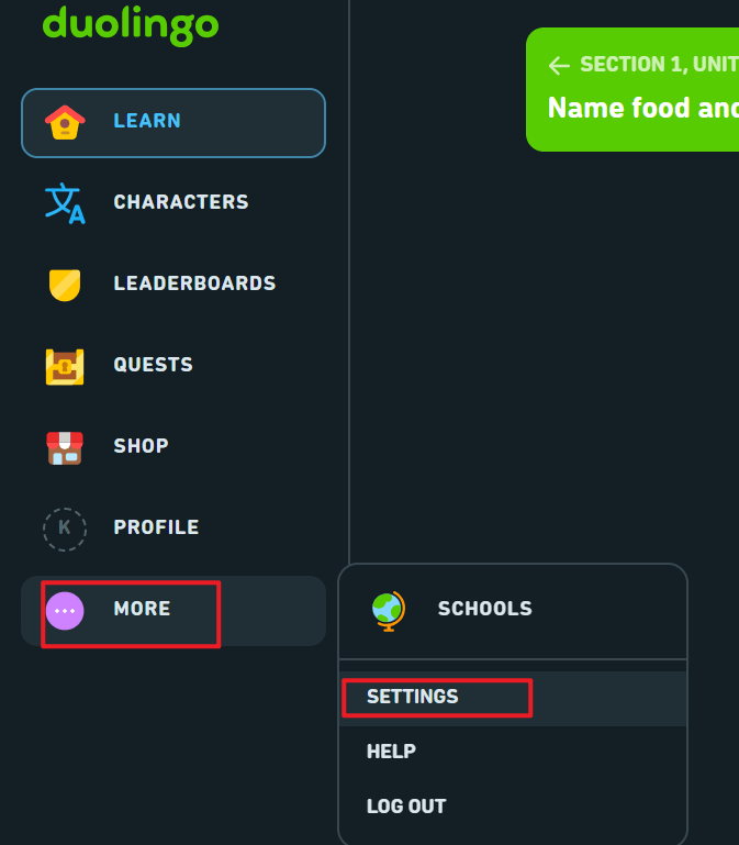 How to remove A Course on Duolingo mobile