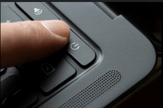 press the power button