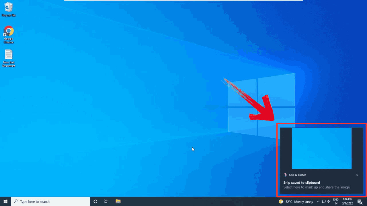 Screenshot Notification