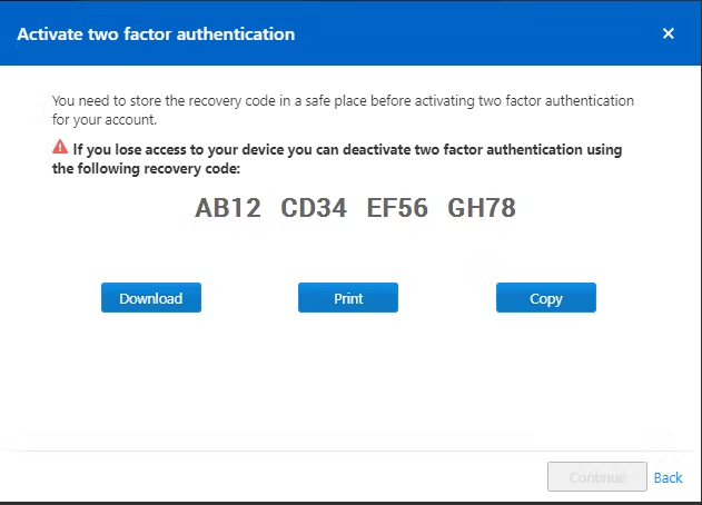 Enable Two-Factor Authentication