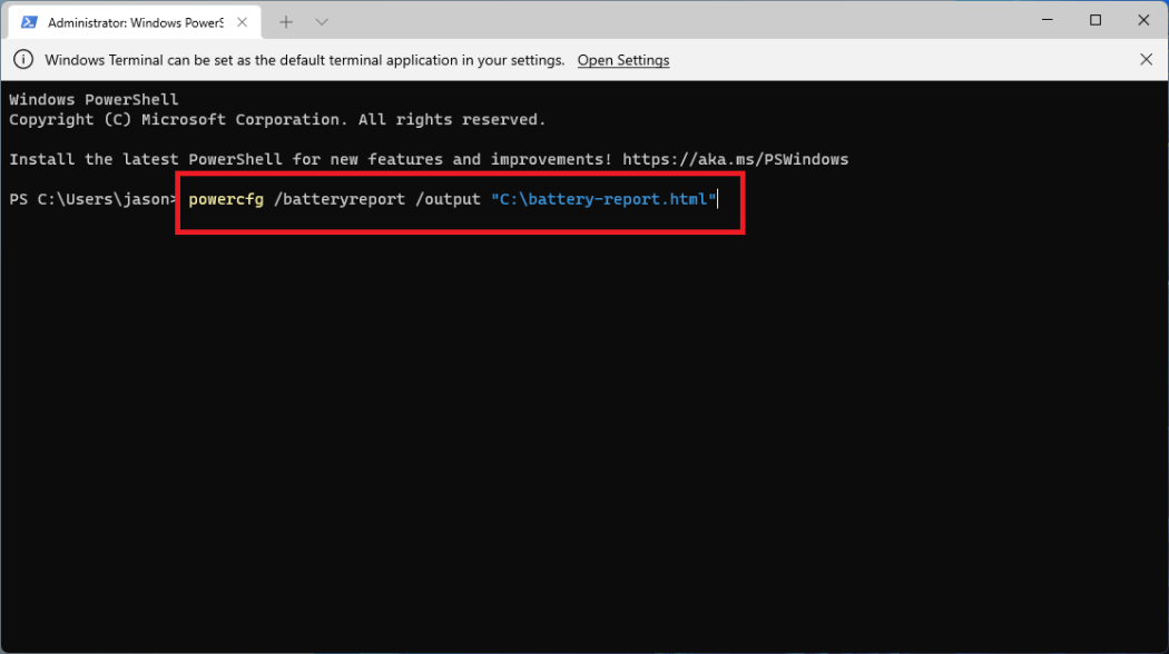 Open CMD and type: powercfg /batteryreport