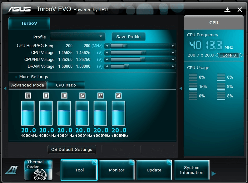 TPU in ASUS Ai suite