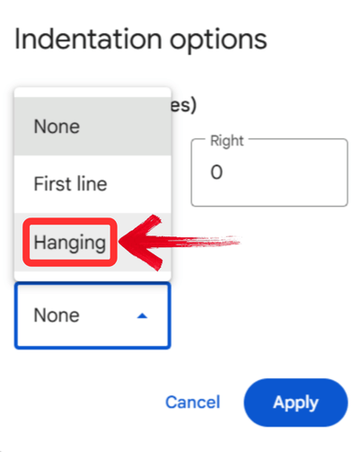 Select Hanging