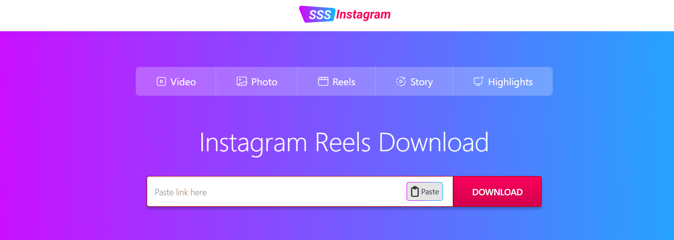 SSSInstagram Reels Downloader