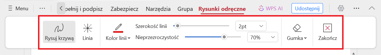 Dostosuj narzędzie rysunkowe