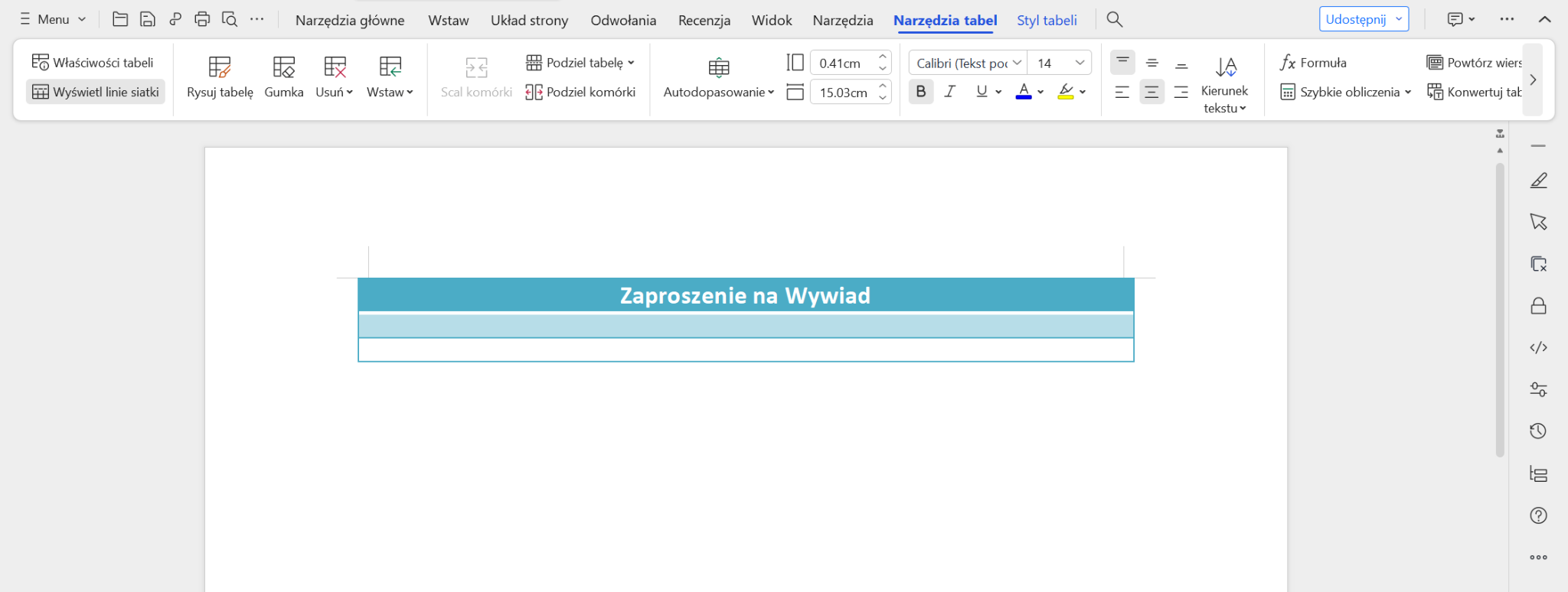 Wybierz odpowiednią czcionkę i kolor dla szablonu i stwórz odpowiedni szablon zgodnie z Twoimi wymaganiami.