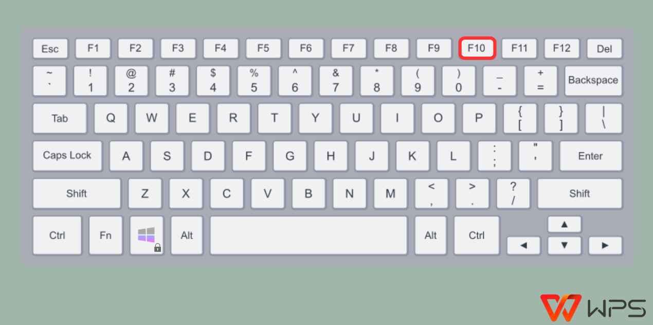 Press F10