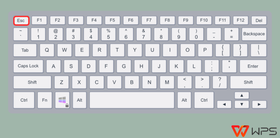 Press Esc
