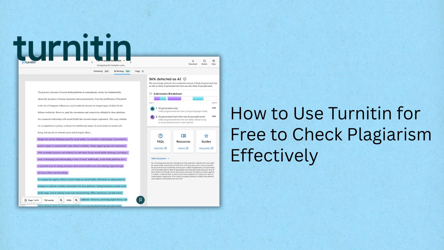 Turnitin free