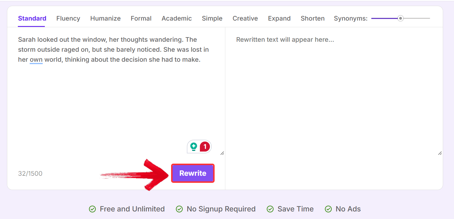 Click Rewrite