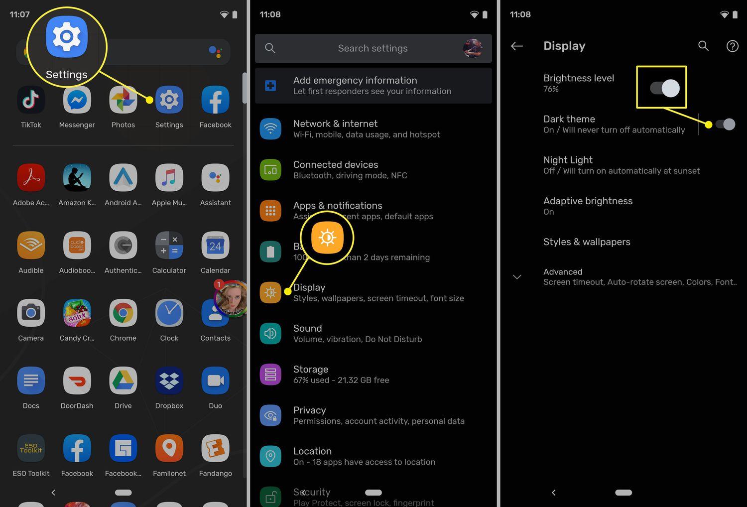 Duolingo dark mode Samsung