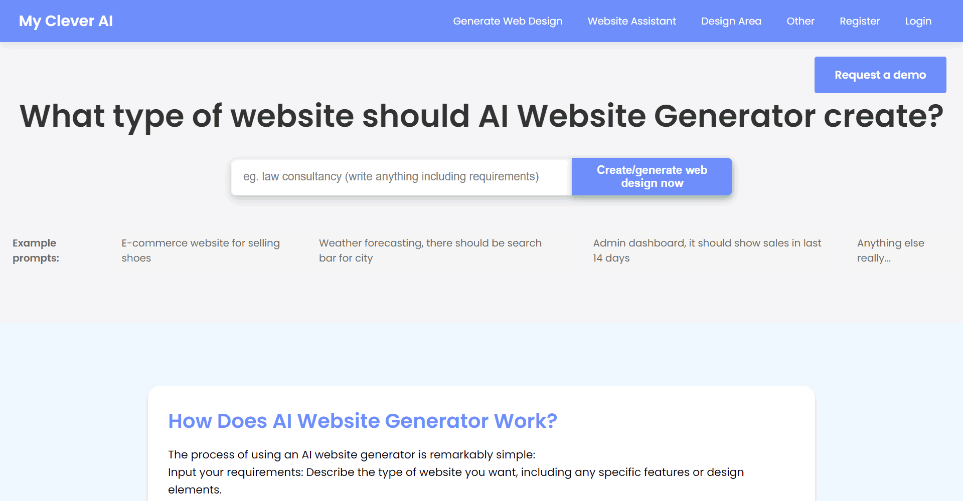 My Clever AI Website