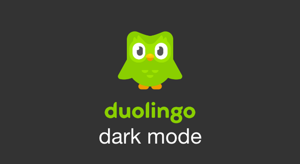 Duolingo dark mode on iPhone/Android/PC