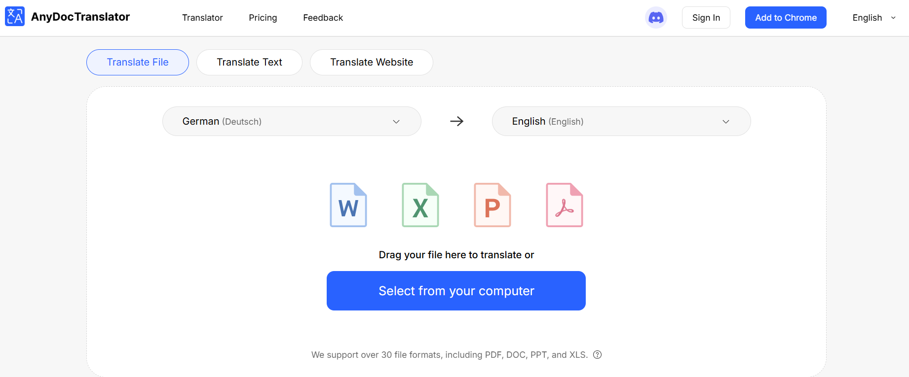 AnyDoc Translator