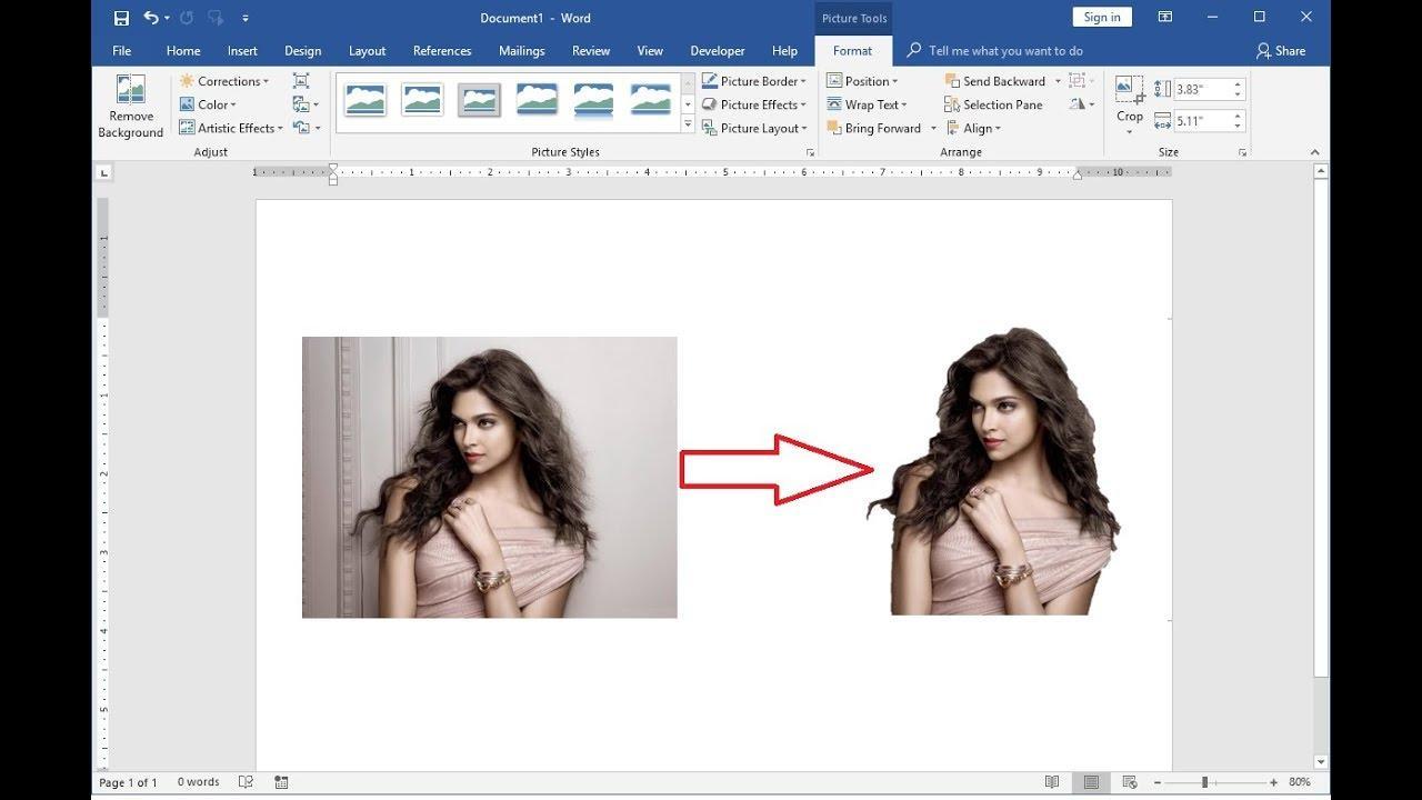 أدوات إزالة الخلفية في Microsoft Office