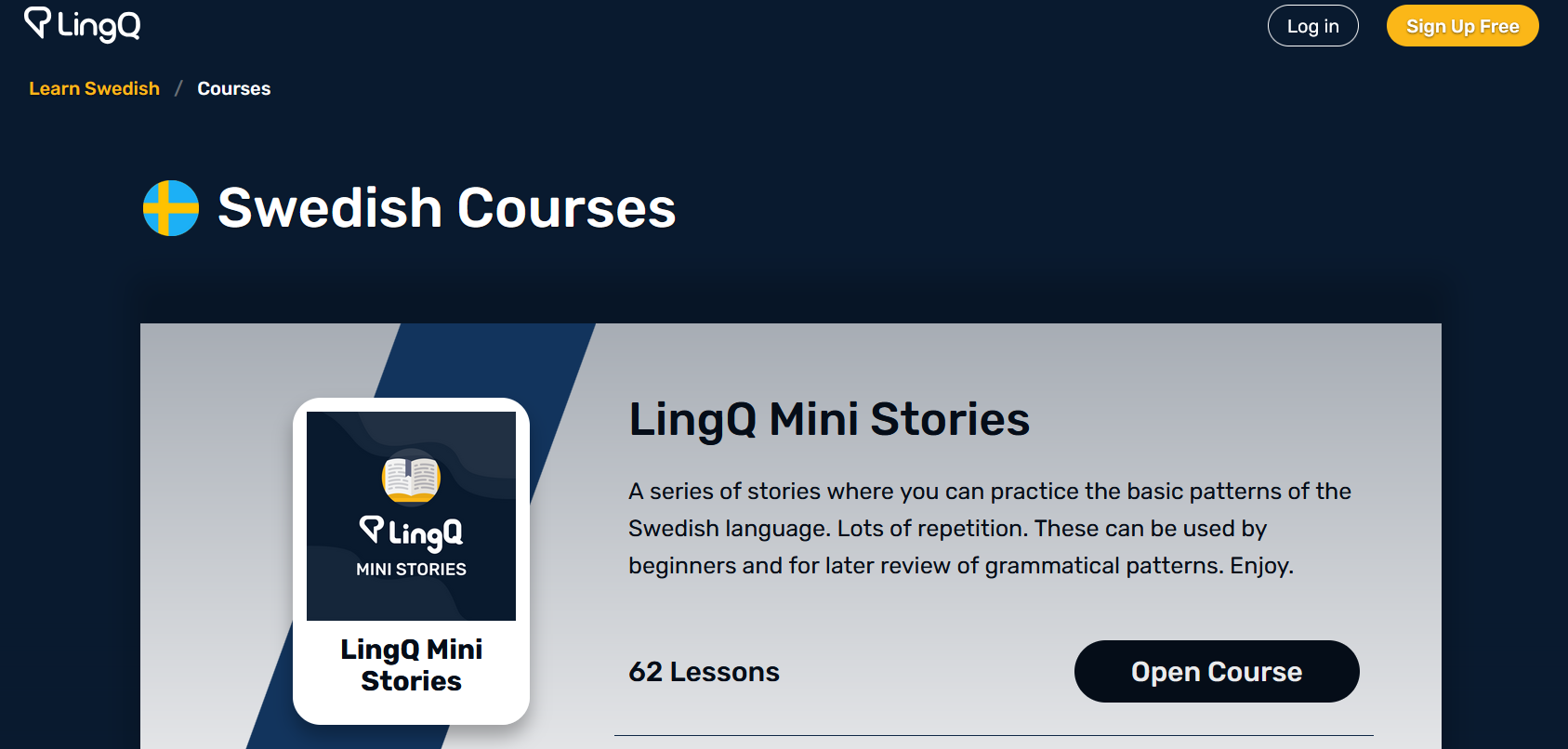 learning Swedish online with LingQ