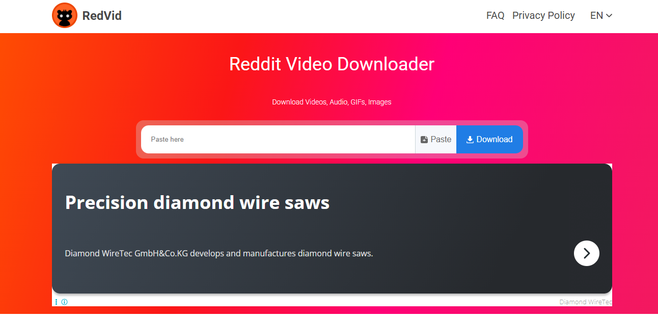  Redvid Website Launch Page