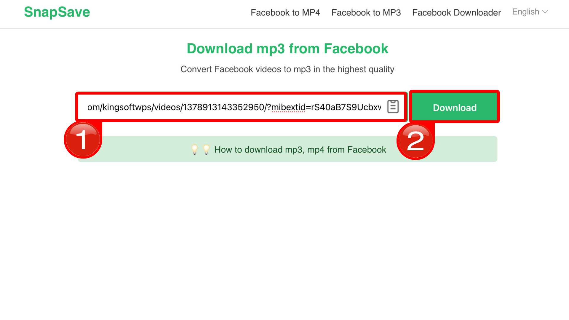 Paste URL Tab