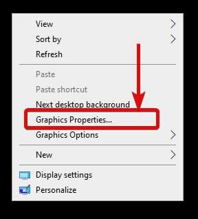 Dell rotates screen with Intel properties