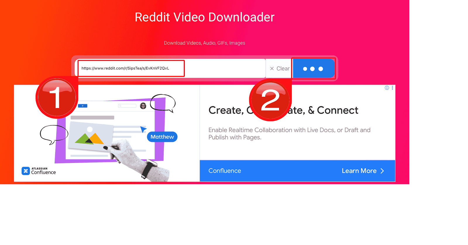 Paste Reddit Video URL