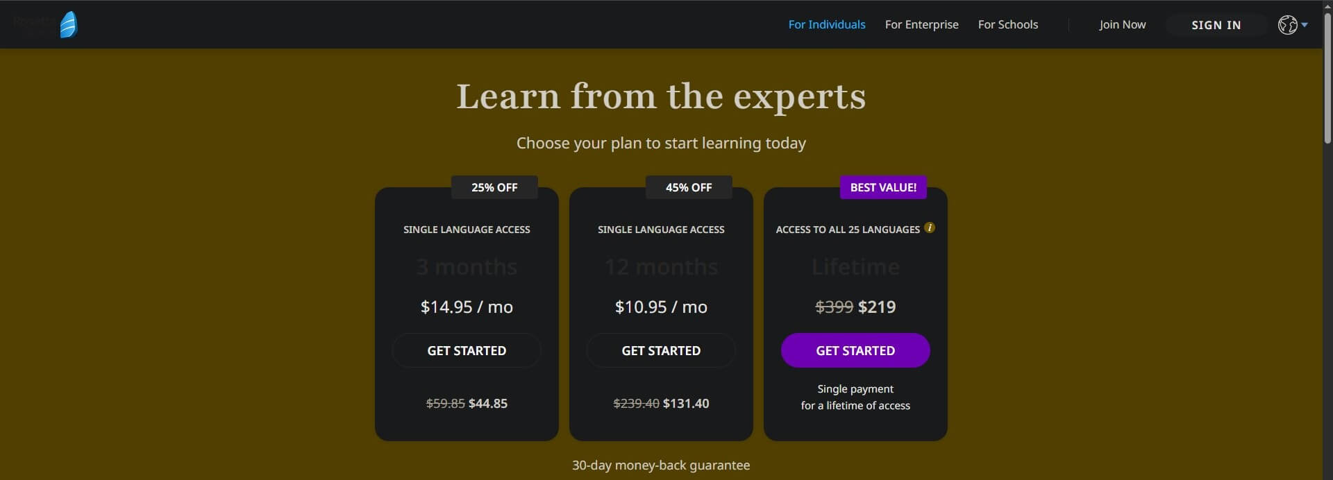 Rosetta Stone Subscriptions