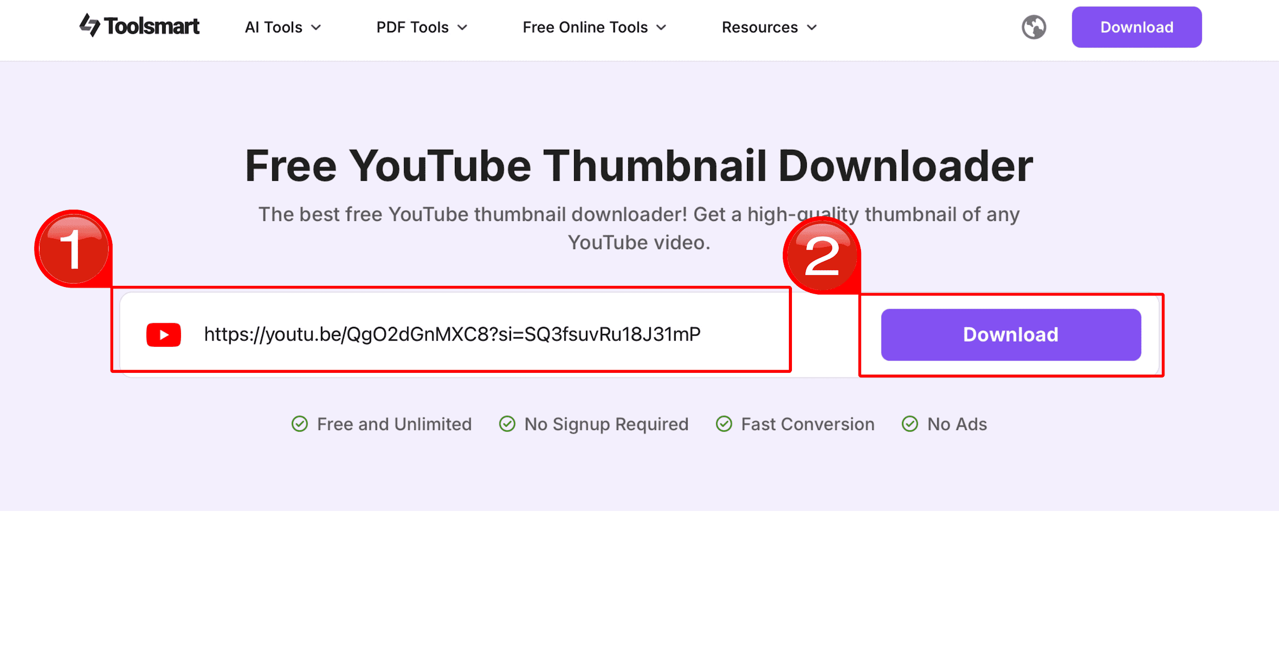 Paste Link Tab