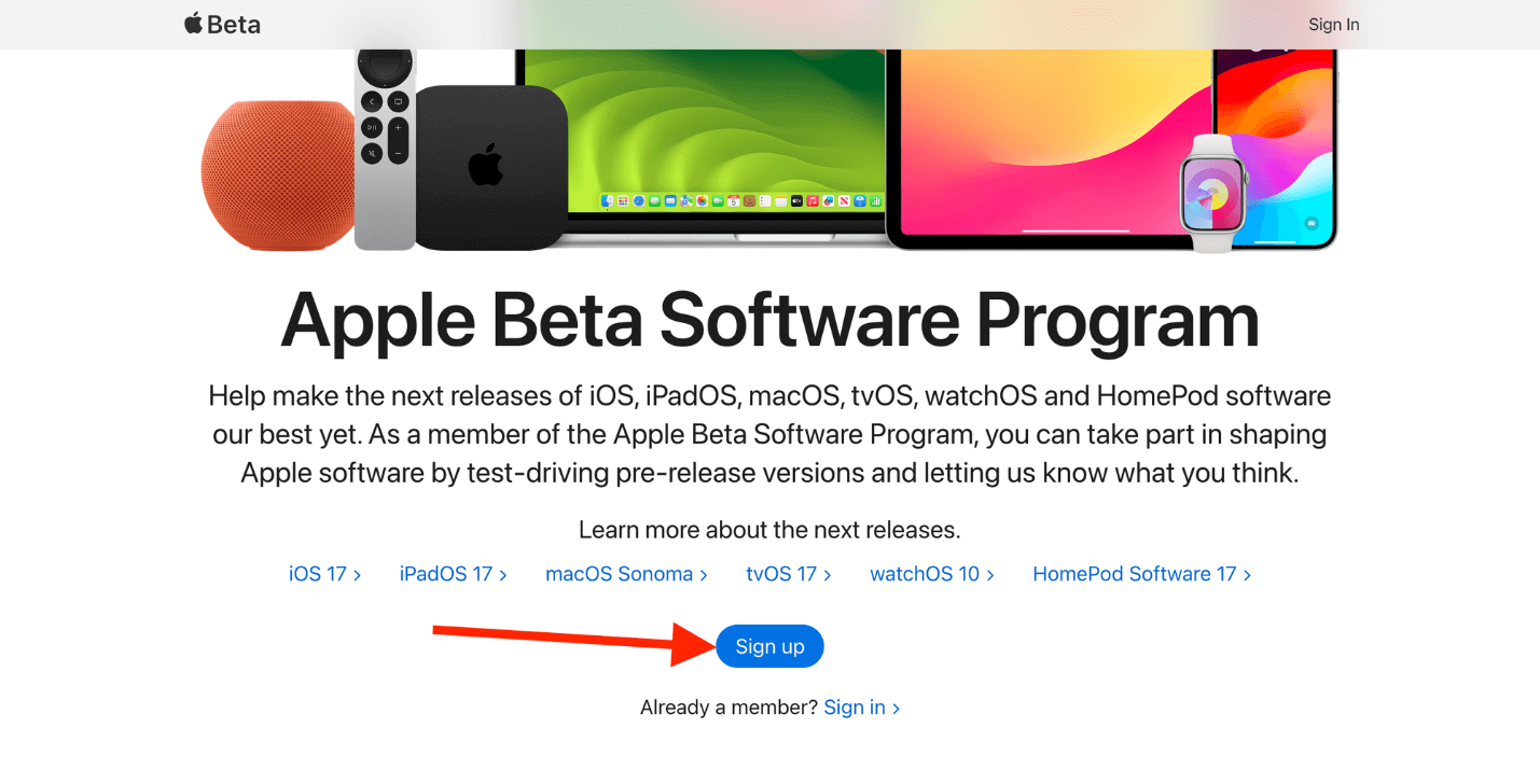Join Apple’s Beta Squad