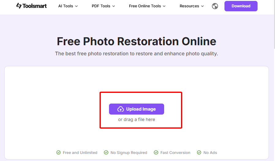  clicking “Upload Image.”