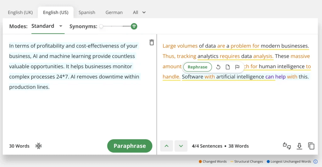 Quillbot Premium Paraphraser Mode
