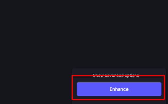 Select enhancement settings