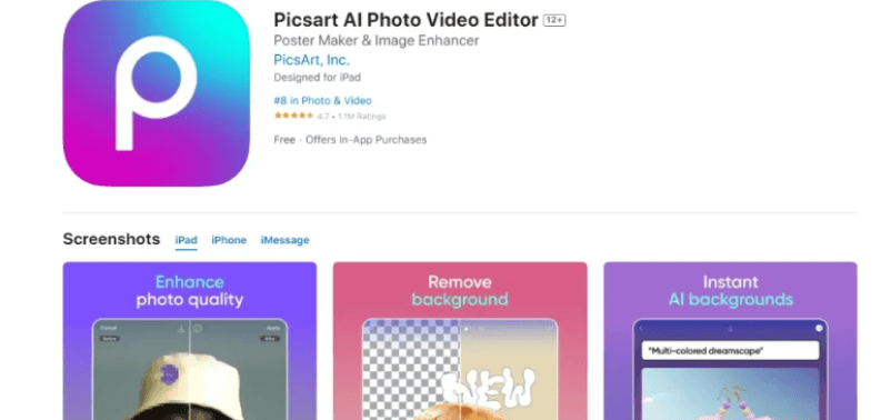 Search for PicsArt