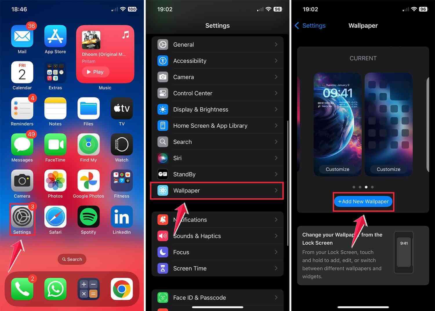 Open Settings