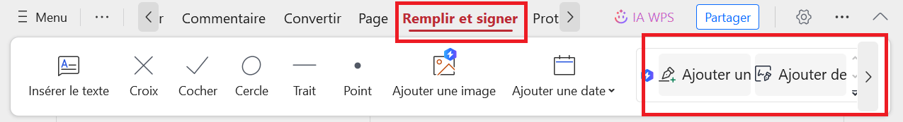 Ajouter une Signature avec WPS PDF