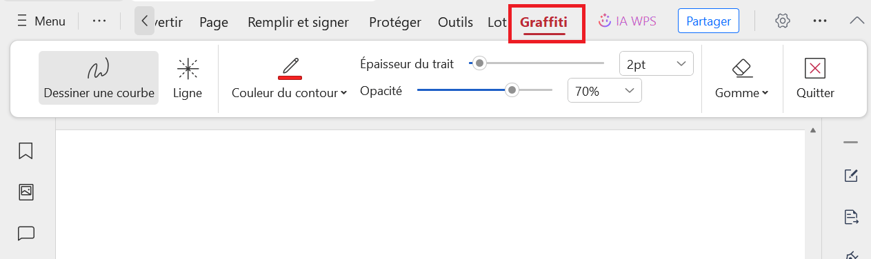 Dessiner à main levée sur votre PDF