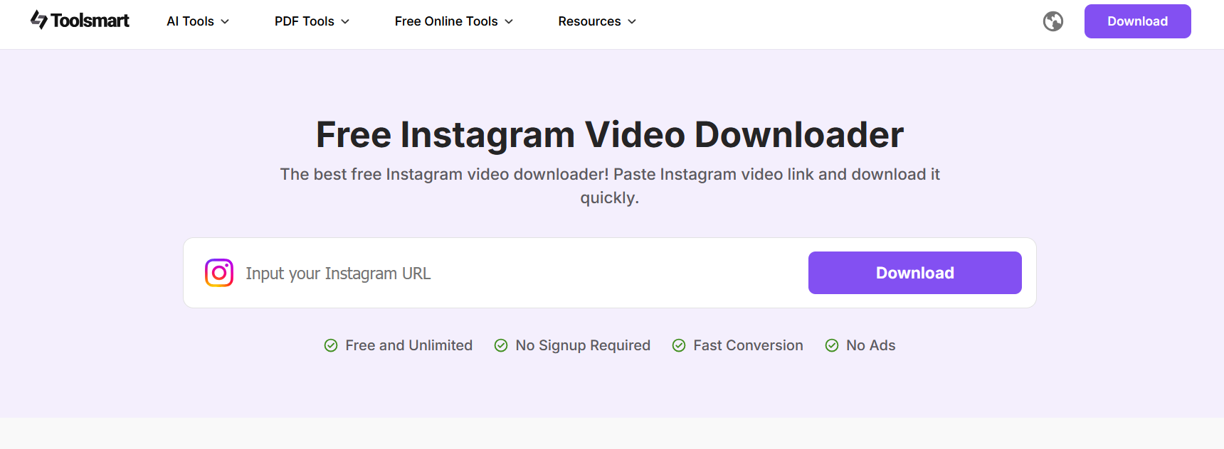  Toolsmart Instagram Video Downloader